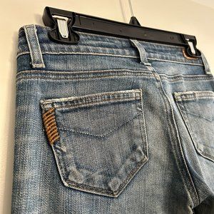 Paige Vintage Low Rise Flare Denim Jeans